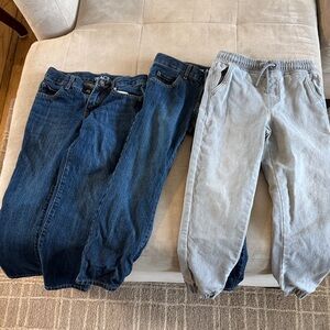 Place Men's Relaxed Jeans Set - Blue & Light Gray